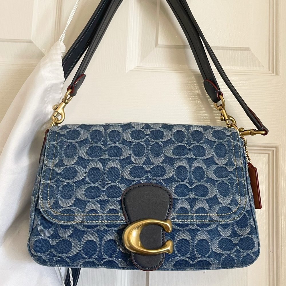 Authentic coach tabby Denim handbag